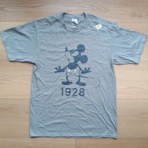 Mickey Mouse 1928 Retro Pose - New Medium Slate Gray T-Shirt